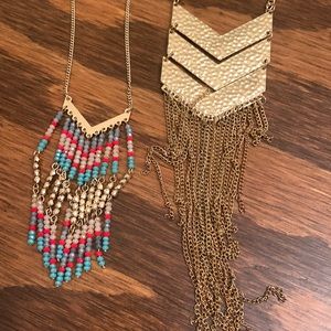 Set of Fringe Necklaces